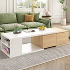 Multi-functional Hidden Storage Coffee Table with 2 Drawers