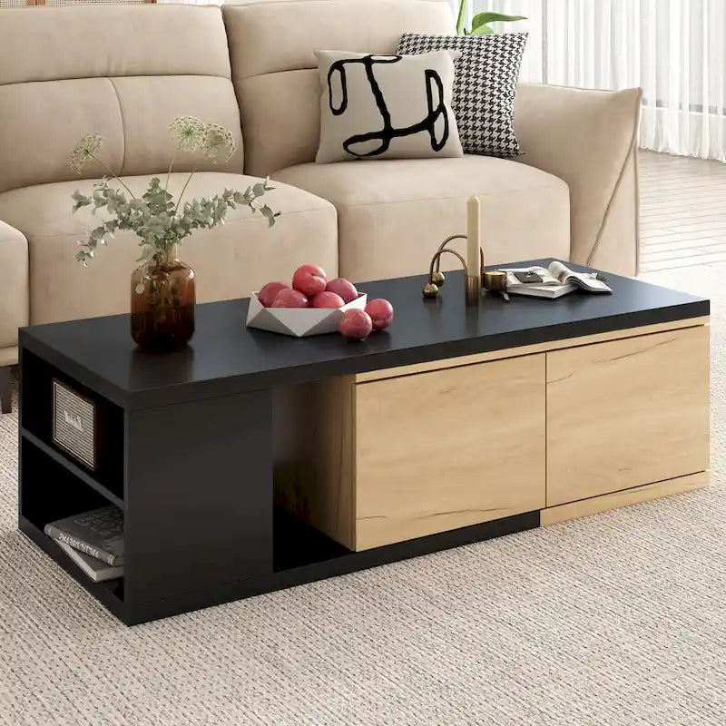 Multi-functional Hidden Storage Coffee Table with 2 Drawers