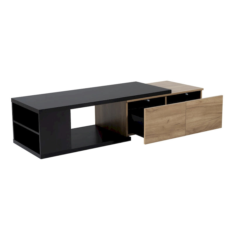 Multi-functional Hidden Storage Coffee Table with 2 Drawers