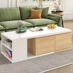 Multi-functional Hidden Storage Coffee Table with 2 Drawers