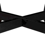 Farmhouse Wood Round Coffee Table with 4 Soild Wood Legs