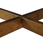 Farmhouse Wood Round Coffee Table with 4 Soild Wood Legs