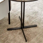 End Table Glass Top Side/End Drink Table - Tall Modern Round Accent Metal Nightstand Furniture