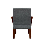 Grey 18.7  Arm Chairs with Round Table (Set of 2)