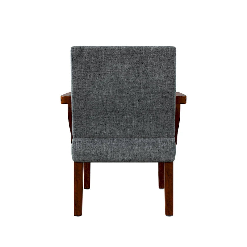 Grey 18.7  Arm Chairs with Round Table (Set of 2)