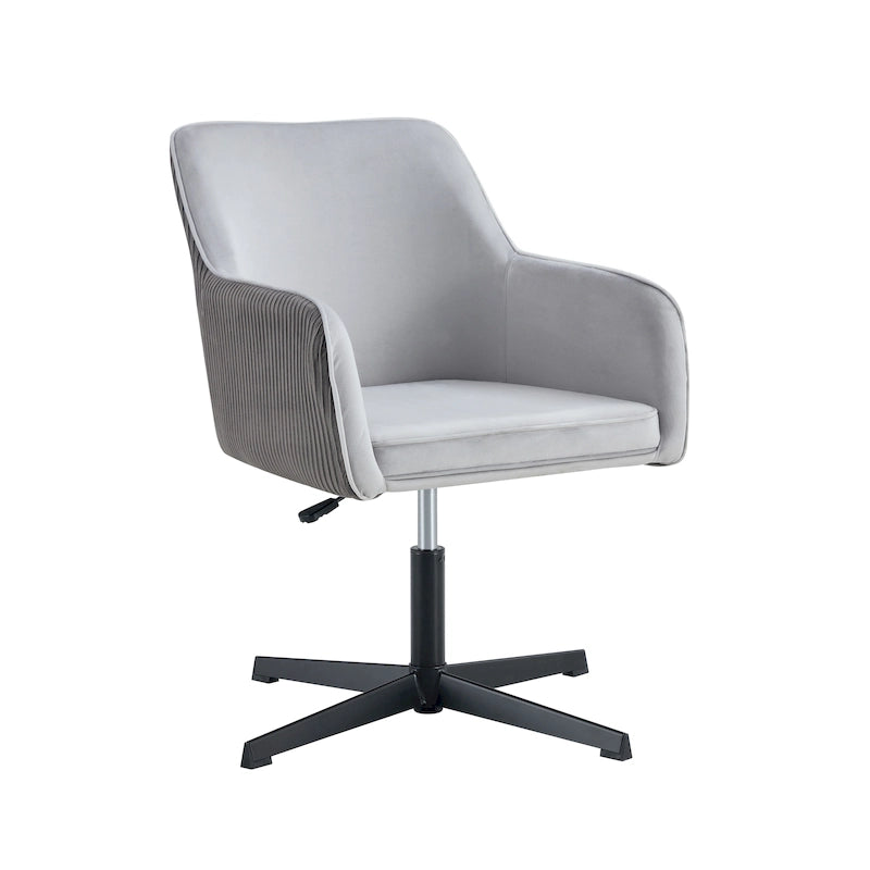 Antique Dark Grey Modern 25.6  Swivel Desk Chair
