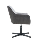 Antique Dark Grey Modern 25.6  Swivel Desk Chair