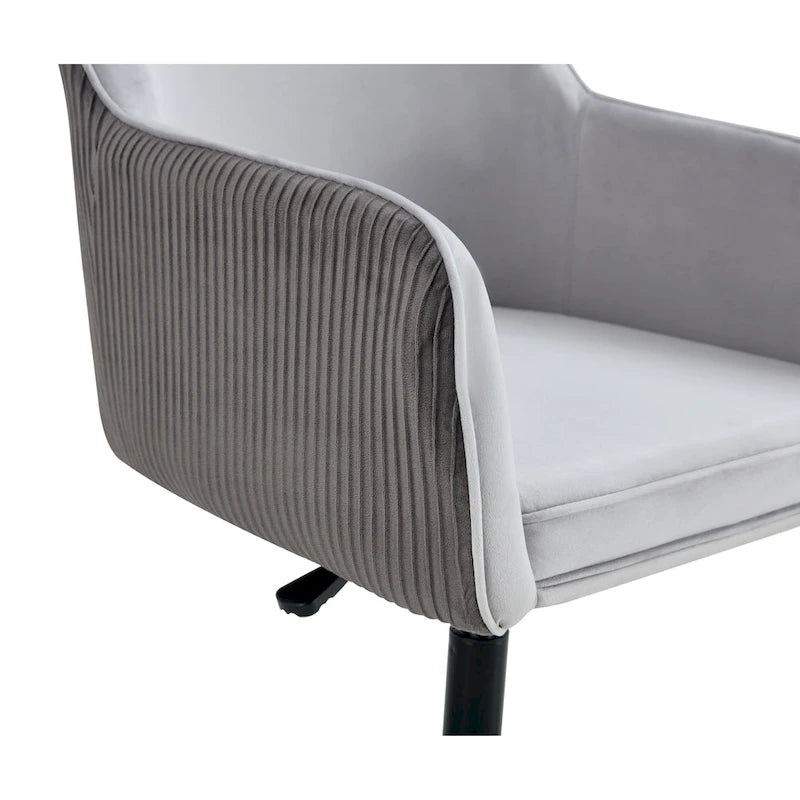 Antique Dark Grey Modern 25.6  Swivel Desk Chair