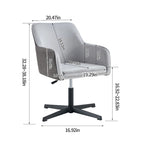 Antique Dark Grey Modern 25.6  Swivel Desk Chair