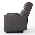 Modern Contemporary Recliner Chair (Double Seat), Fabric Loveseat with Plush Cushions