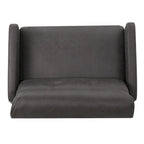 Modern Contemporary Recliner Chair (Double Seat), Fabric Loveseat with Plush Cushions