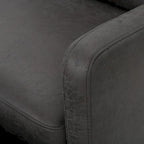 Modern Contemporary Recliner Chair (Double Seat), Fabric Loveseat with Plush Cushions