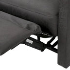 Modern Contemporary Recliner Chair (Double Seat), Fabric Loveseat with Plush Cushions