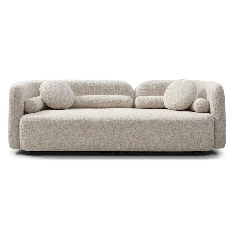 Modern 3 Seater Velvet Upholstered Comfy Couch with Legs