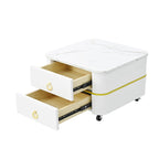 Nesting Coffee Table with Wheels