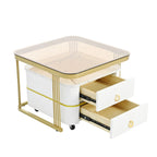 Nesting Coffee Table with Wheels