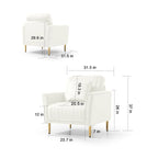 Velvet Accent Chair Living Room Chair Set of 2