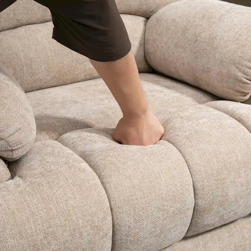 Oversized Chenille Power Lift Recliner Chair with Massage and Lumbar Heating, USB Charge Port