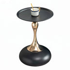 small round side table for small space