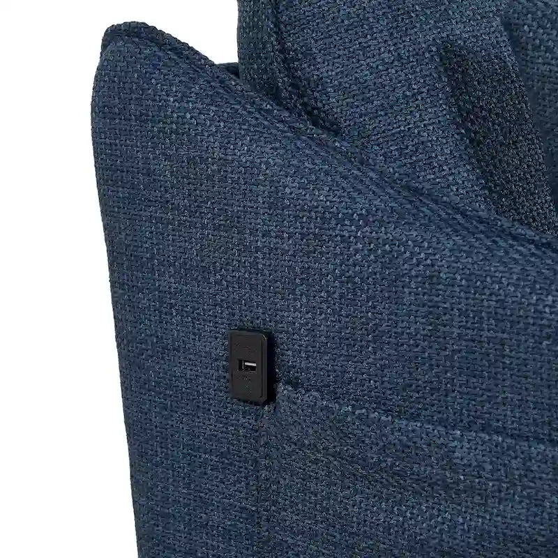 Christopher Knight Home - 2.5-Seater Sofa with USB Charging Port & Metal Legs