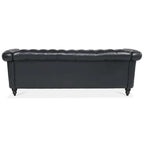 Naro Mid-Century 84  Modern 3 Seater Chesterfield Sofa Couches by Christopher Knight Home
