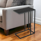 HomeRoots 24  Black Iron Abstract End Table - 17' X '23.6' X '11
