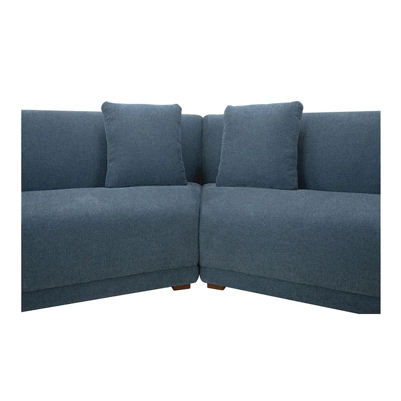 NADAAL STUDIOS Solace, 5-Piece Modular Sectional, Angled Sides - 224 W x34.29 D x31.5 H