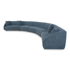 NADAAL STUDIOS Solace, 5-Piece Modular Sectional, Angled Sides - 224 W x34.29 D x31.5 H