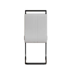 High Back Upholstered Side Chair with C-shaped Tube
