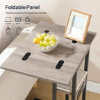 Foldable End Table - 15.4 D x 10.2 W x 25.2 H