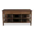NADAAL STUDIOS Cove, Wooden Kitchen Island with Storage - 72 W x40.5 D x36.5 H