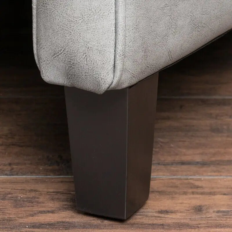 Roomfitters 26.75  Wide Manual Club Recliner with Rolled Arms and Plush Cushioning for Ultimate Comfort, Dark Grey