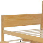 Twin Daybed with Shelves, Trundle & Desk