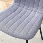 Classic Dining Chair Set of 4, Kitchen Armless Side Chair, Interior Decoration Chair with Metal Legs for Dining Room