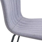 Classic Dining Chair Set of 4, Kitchen Armless Side Chair, Interior Decoration Chair with Metal Legs for Dining Room