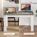Costway Dining Table 47 Inch Kitchen Dining Table Rectangular for