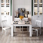 Costway Dining Table 47 Inch Kitchen Dining Table Rectangular for