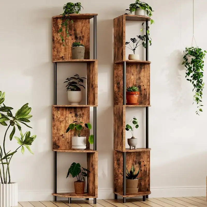 Corner Shelf Stand - 11.8 D x 11.8 W x 58.2 H