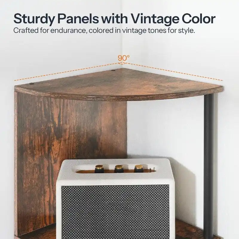 Corner Shelf Stand - 11.8 D x 11.8 W x 58.2 H