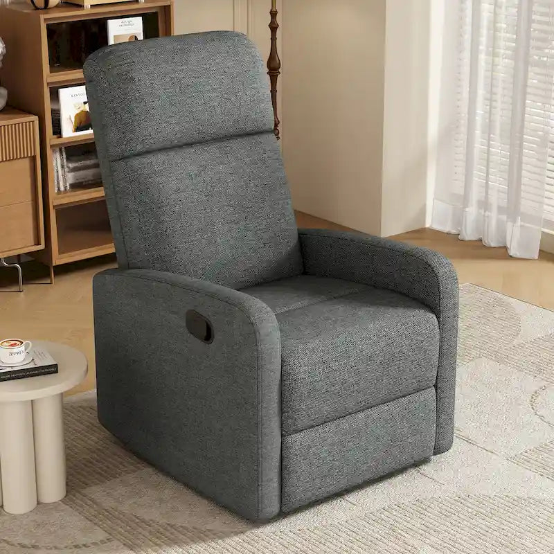 Modern Recliner Manual Recliner Home Theater Manual Recliner Chair with Adjustable Backrest for Living Room