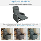 Modern Recliner Manual Recliner Home Theater Manual Recliner Chair with Adjustable Backrest for Living Room