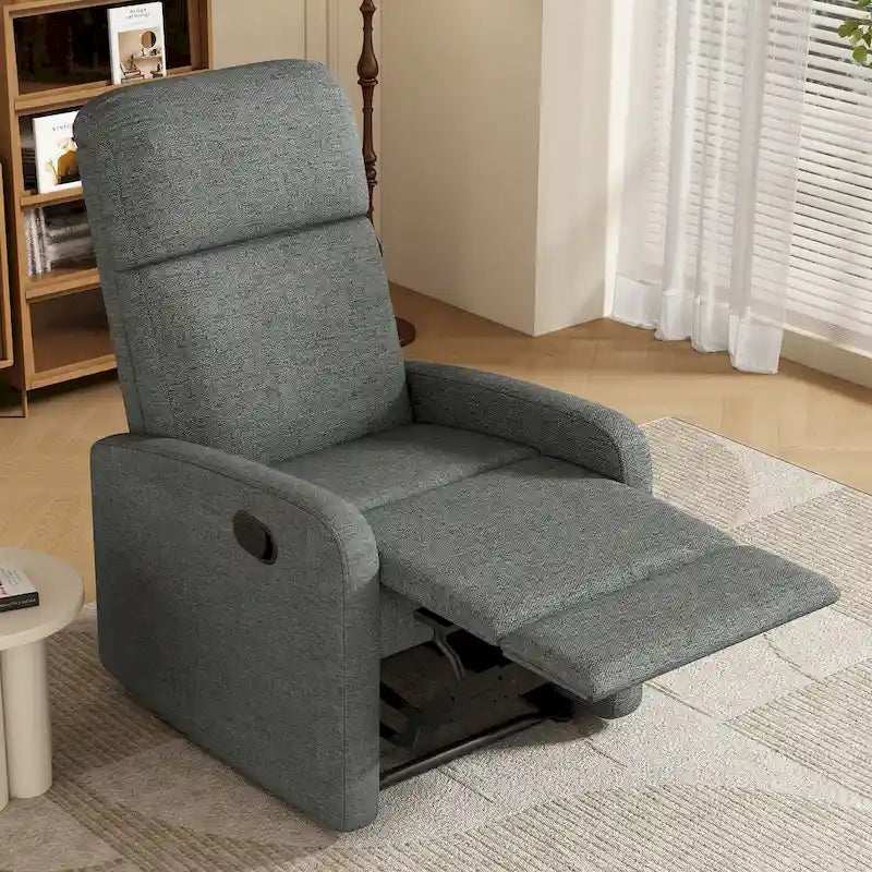 Modern Recliner Manual Recliner Home Theater Manual Recliner Chair with Adjustable Backrest for Living Room