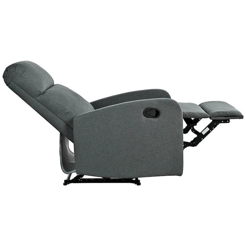 Modern Recliner Manual Recliner Home Theater Manual Recliner Chair with Adjustable Backrest for Living Room