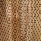 Rustic Wood Accent Cabinet,Fluted Design,Adjustable Shelf,Storage