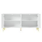 4-door Sideboard Handleless Buffet Cabinet for Dining Room,Living Room