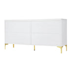 4-door Sideboard Handleless Buffet Cabinet for Dining Room,Living Room