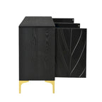 4-door Sideboard Handleless Buffet Cabinet for Dining Room,Living Room
