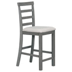 Multi-Functional Counter Height Dining Set Kitchen Bar Dining Table Set with 9 Wine Compartment Wine Glass Holders for Kitchen