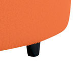 103.5  Lamb Velvet Armless Sofa with 6 Pillows and Floating Design