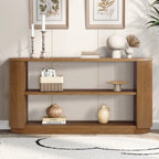58.9  Modern Entryway Console Table, Slim Sofa Table with Open Shelf for Multi-Functional Use